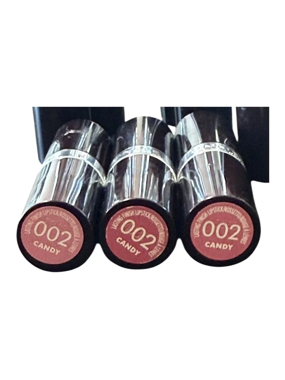 Lot of 15 Rimmel Lasting Finish Lipsticks - 002 Candy - Sanitized Testers